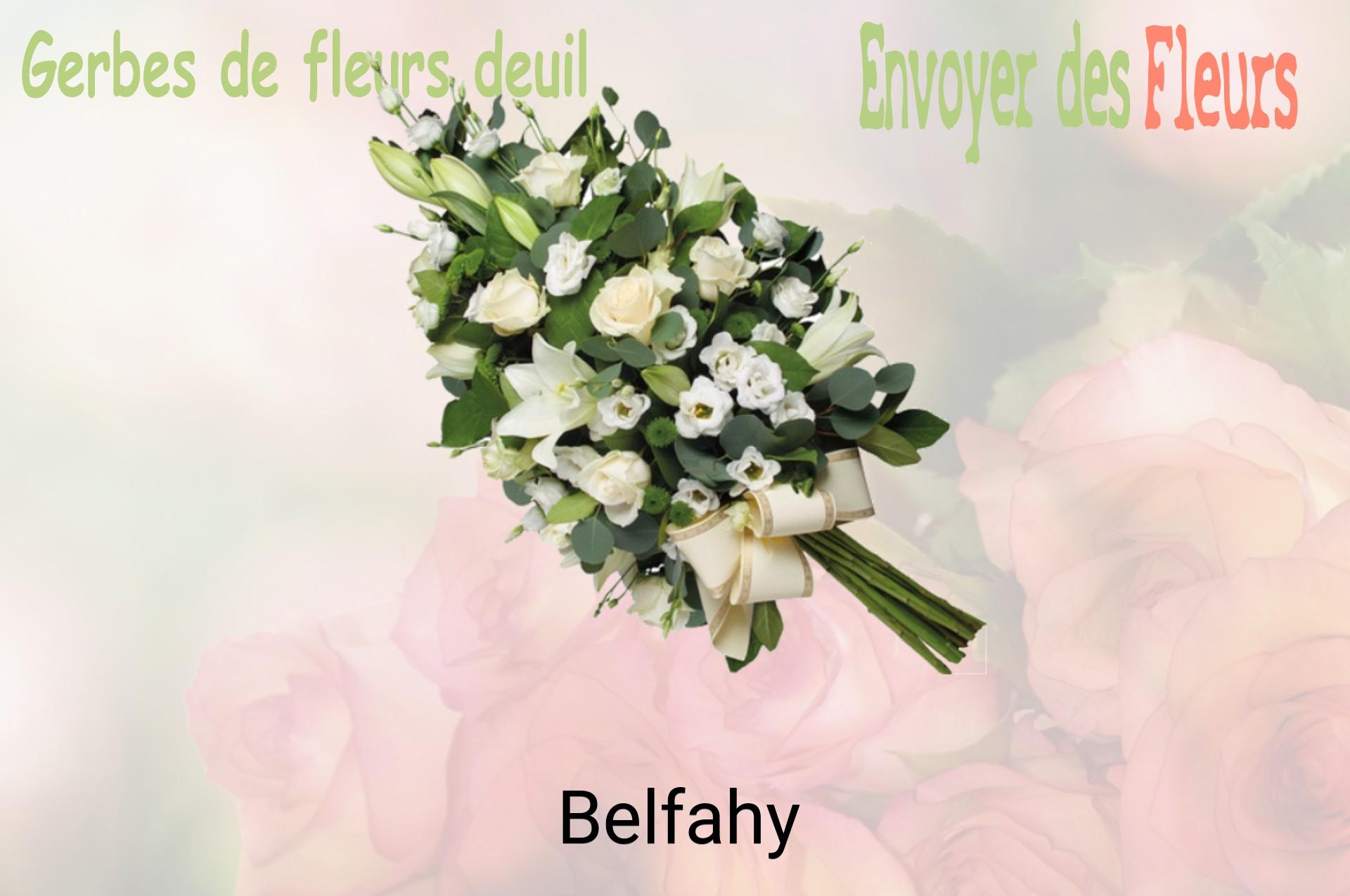 Gerbe de fleurs de deuil livrée à Belfahy